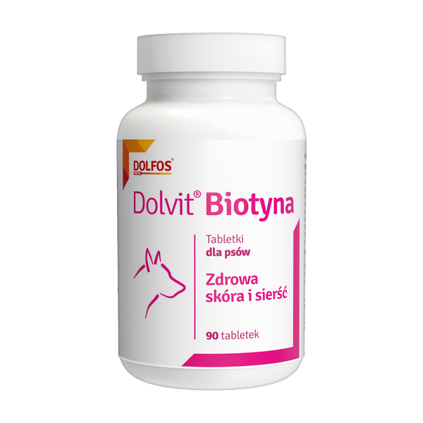Dolvit Biotyna, tabletki dla psów, 90 szt.