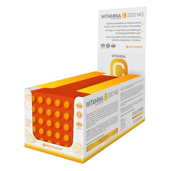 Alg Pharma Witamina C 200 mg, tabletki, 30 szt. x 30 op.