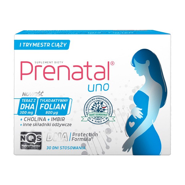 Prenatal Uno, kapsułki, 60 szt. (30 szt. + 30 szt.)