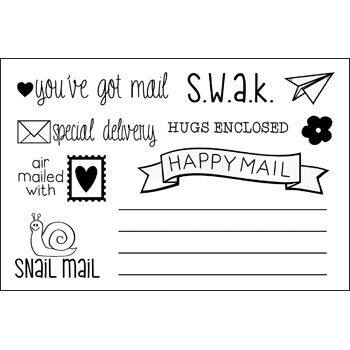 Card & Envelope Clear Stamp Set 2