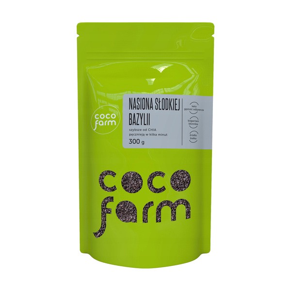 Coco Farm, Nasiona słodkiej bazylii, 300 g
