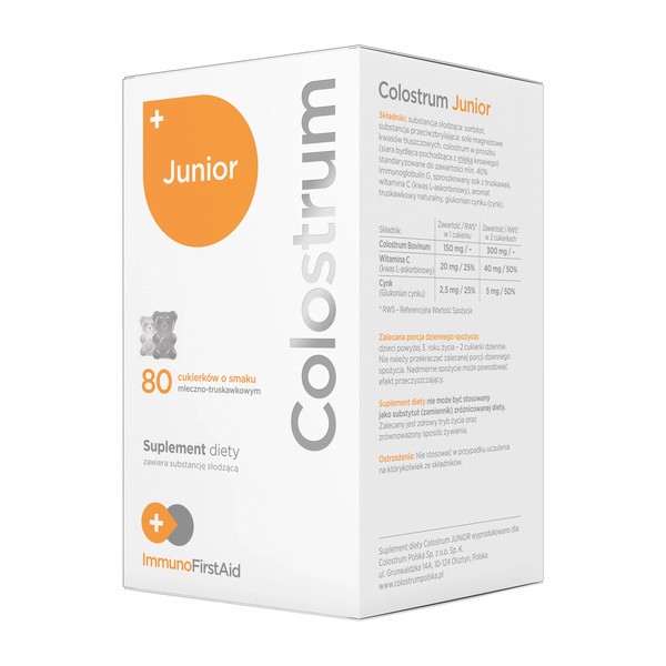 Colostrum Junior, cukierki, 80 szt.