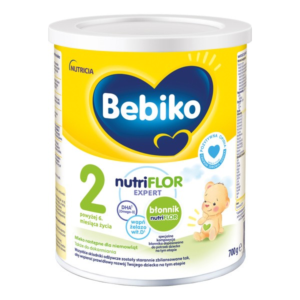 Bebiko 2 NUTRIflor Expert, mleko następne dla niemowląt, proszek, 6 m+, 700 g