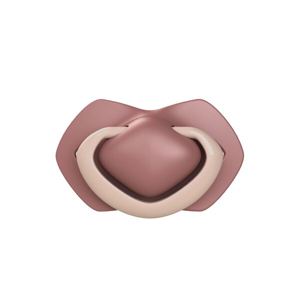 Canpol Babies Pure Color, smoczek silikonowy, symetryczny, 18m+, pink, 2 szt.