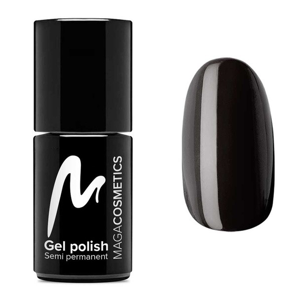 Maga Cosmetics Gel Polish, lakier hybrydowy, kolor BK0002, 6 ml