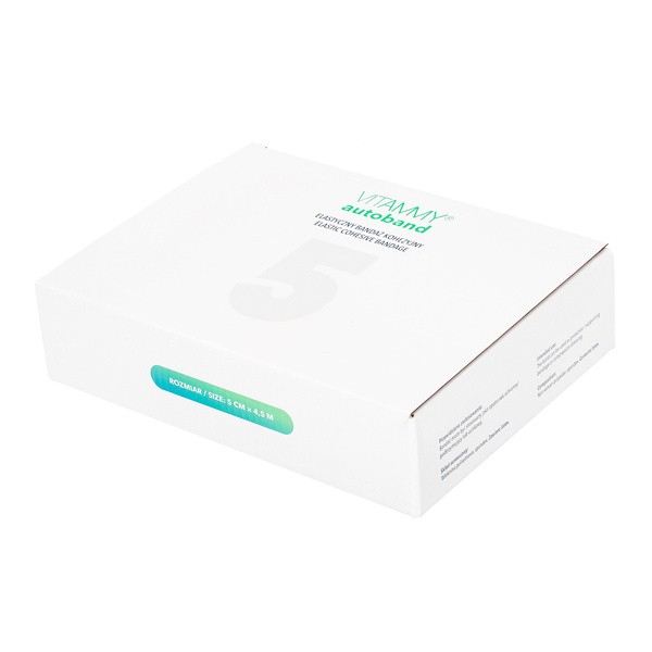 Vitammy Autoband, kohezyjny bandaż elastyczny, 5 cm x 4,5 m, mix kolorów, 12 szt.