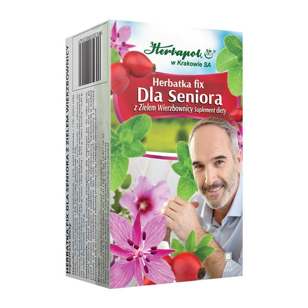 Herbatka dla Seniora, z zielem wierzbownicy, fix, 2,5 g, saszetki, 20 szt.