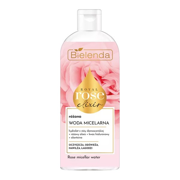 Bielenda, Royal Rose Elixir, różana woda micelarna, 400 ml
