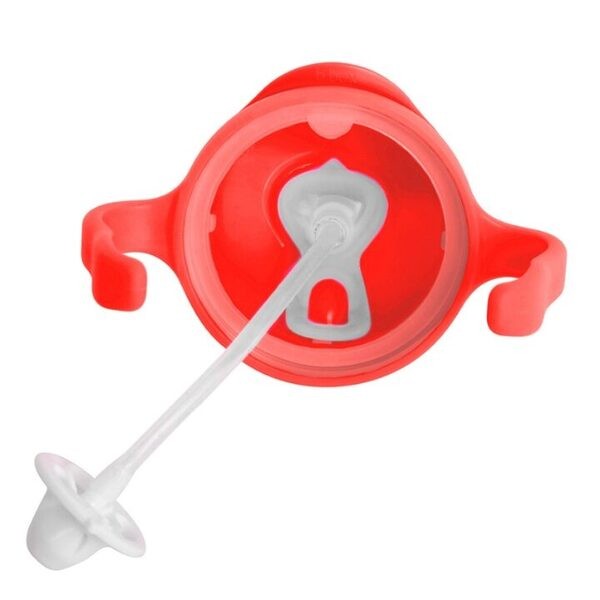 B.BOX, bidon dla dzieci, kubek niekapek ze słomką, arbuzowy, 6 m+, 240 ml