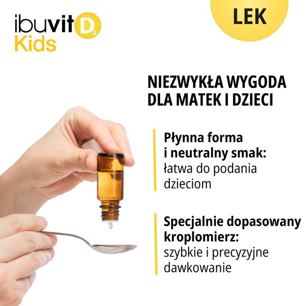 Ibuvit D3 Kids, 15000 IU/ml, krople doustne, 10 ml