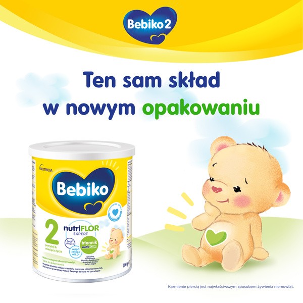 Bebiko 2 NUTRIflor Expert, mleko następne dla niemowląt, proszek, 6 m+, 700 g