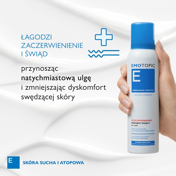 Emotopic, przeciwświądowy preparat kojący MED+, 150 ml