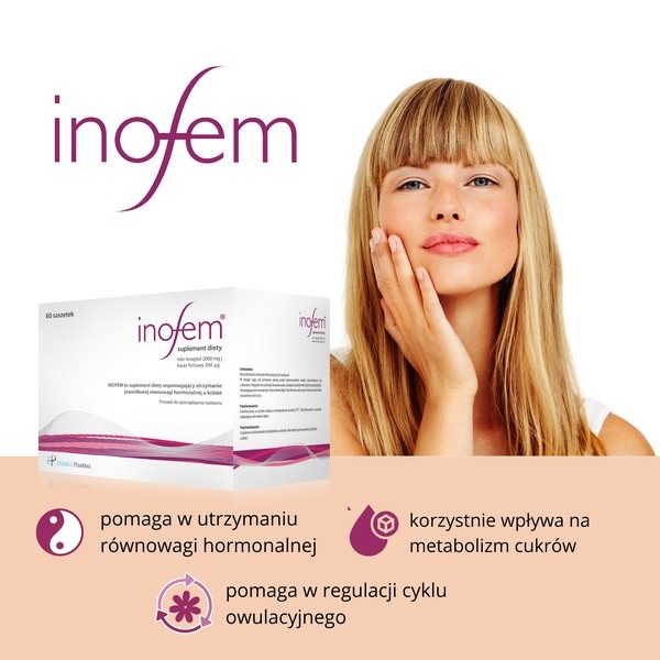 Inofem, proszek do sporządzania roztworu doustnego w saszetkach, 60 szt.