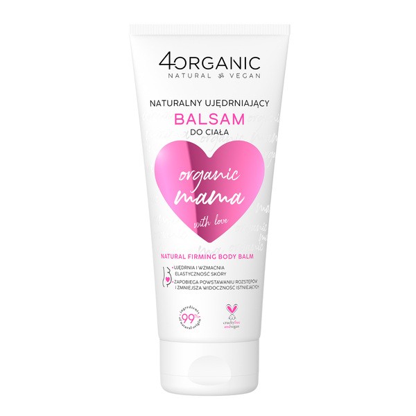 4Organic Organic Mama, naturalny ujędrniający balsam do ciała, 200 ml