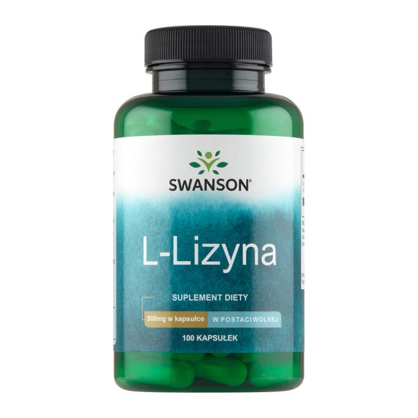 Swanson L-Lizyna, 500 mg, kapsułki, 100 szt.