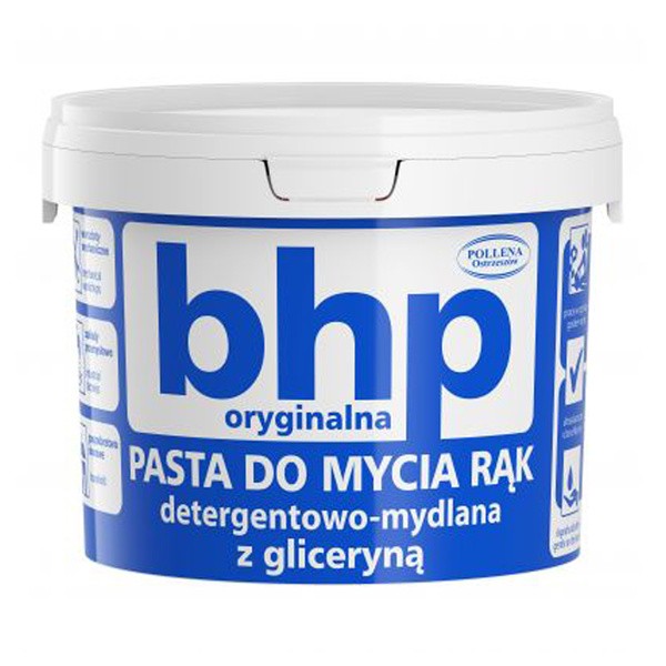 BHP, Pasta do mycia rąk detergentowo - mydlana z gliceryną, 500 g