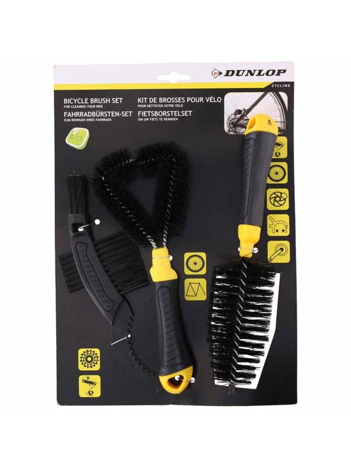 Dunlop Dunlop - 3er Fahrrad-Reinigungsset mit dicken, rutschfesten Griffe in in Schwarz günstig kaufen 3