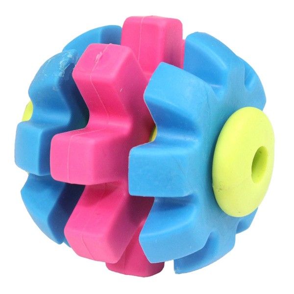 Pet Nova Superdentall Ball, zabawka dla psa z gumy termoplastycznej, aromat wołowiny, 7 cm, 1 szt.