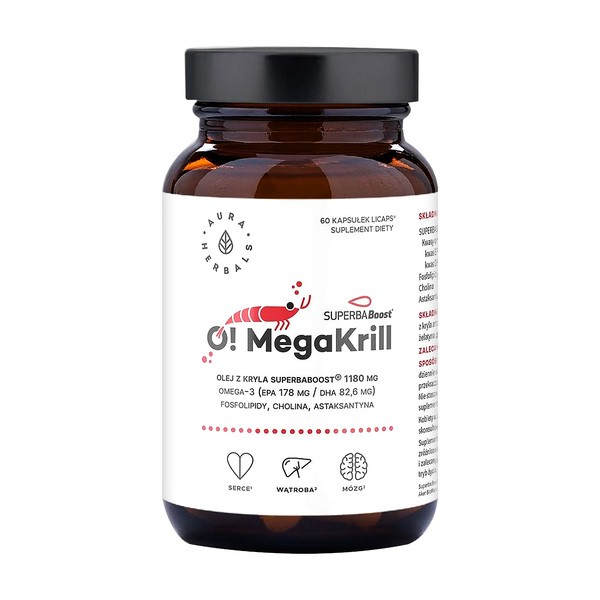 Aura Herbals OMegaKrill, olej z kryla 1180 mg, kapsułki, 60 szt.