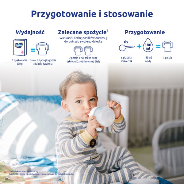Bebiko Junior 4 NUTRIflor Expert, odżywcza formuła na bazie mleka, powyżej 2. roku życia, proszek, 600 g
