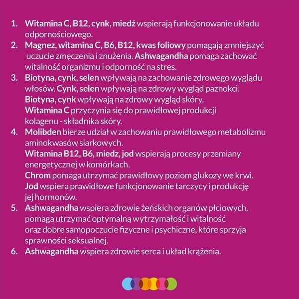 Vigor multiwitamina ONA zestaw witamin i minerałów z ashwagandhą, tabletki, 60 szt.