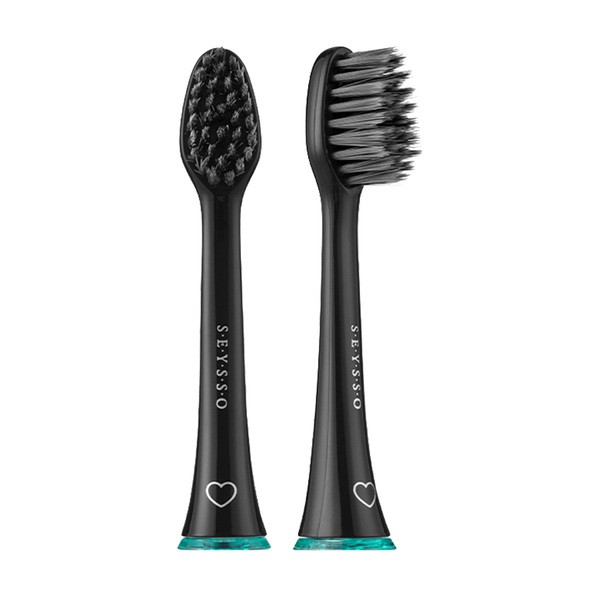 Seysso Carbon Antibacterial, końcówki do szczoteczki sonicznej, 2 szt.