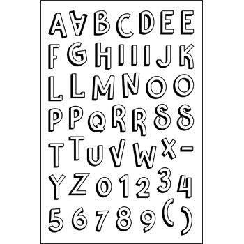 alphabet4CreativeDex .75 Inch Alphabet & Numbers Stamp and Die Bundle