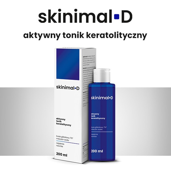 Skinimal D, aktywny tonik keratolityczny, 200 ml