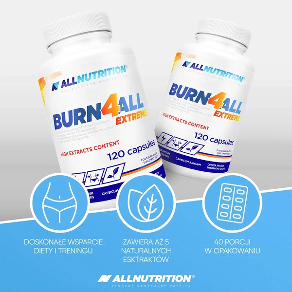 Allnutrition Burn4All Extreme, kapsułki, 120 szt.