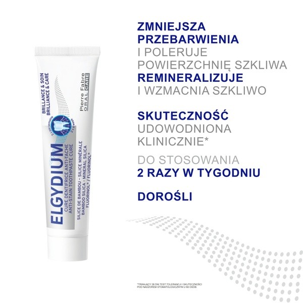Elgydium Brilliance & Care, pasta do zębów przeciw przebarwieniom, 30ml