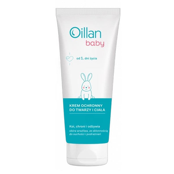 Oillan Baby, krem ochronny do twarzy i ciała, 75 ml