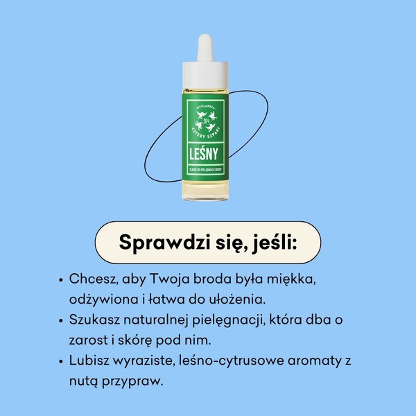 Mydlarnia 4 Szpaki, olejek do pielęgnacji brody Leśny, 30 ml