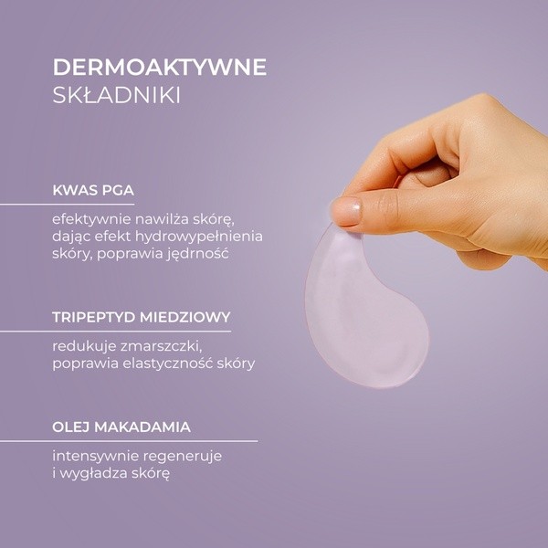 L`Biotica PGA Hydro Fusion + Peptydy, hydrożelowe płatki pod oczy, 2 szt.