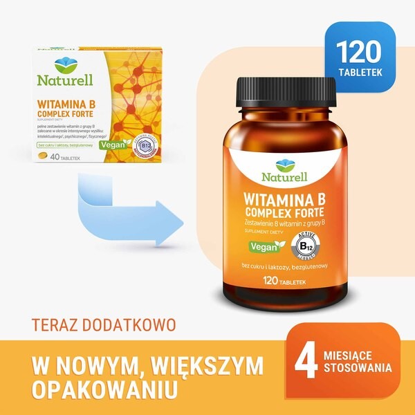 Naturell Witamina B Complex forte, tabletki, 120 szt.