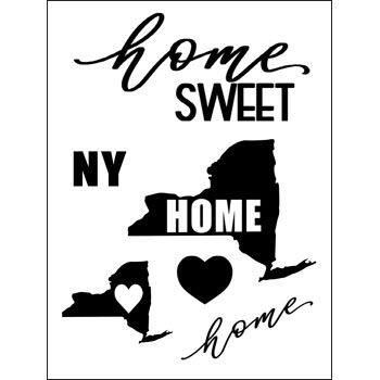 New York State Clear Stamp Set of 6