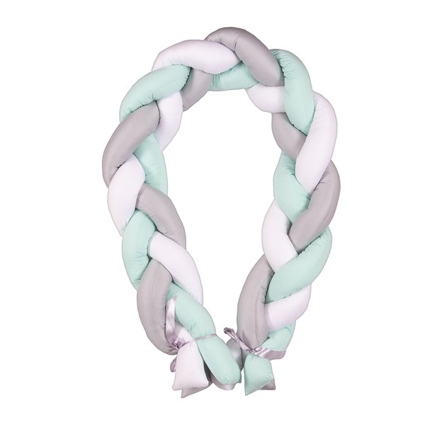 Babymatex, pleciony ochraniacz do łóżeczka, długość: 200 cm, wzór 01, 1 szt.