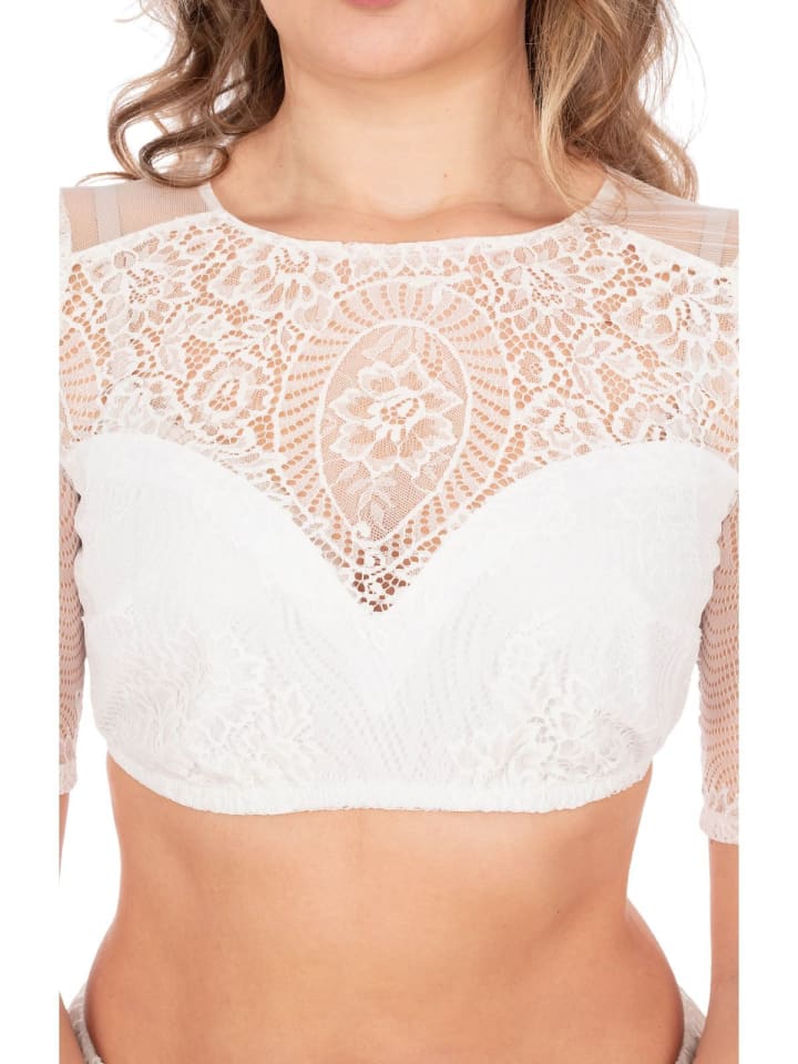 MarJo Dirndlbluse HADIA-NORDIKA in weiß günstig kaufen