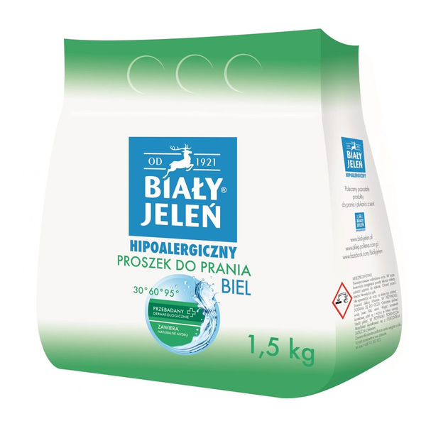 Biały Jeleń, Proszek do prania BIEL, 1 kg
