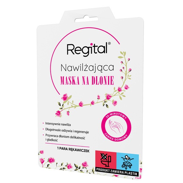 Regital, maska nawilżająca na dłonie, 1 para