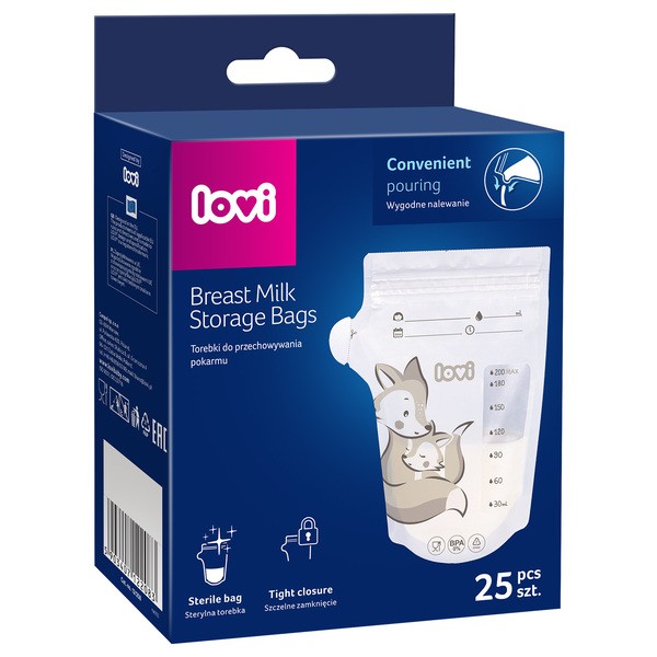Canpol Lovi, torebki do przechowywania pokarmu, 25 szt.