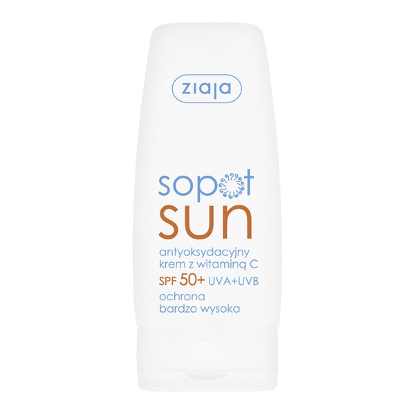 Ziaja Sopot Sun, krem antyoksydacyjny z witaminą C, SPF 50+, 50 ml