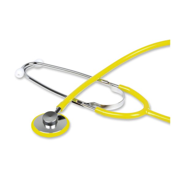 GIMA, Stetoskop Trad Single Head, jednostronna głowica, żółty, 1 szt.