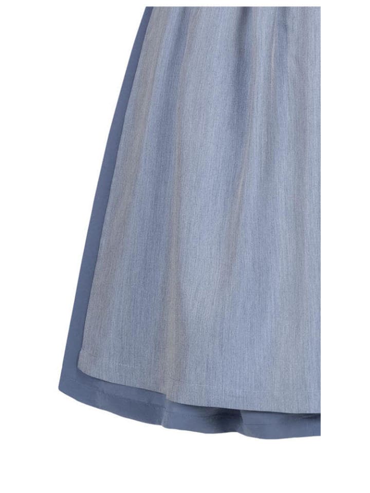 Nübler Midi Dirndl Elsa in Rauchblau günstig kaufen