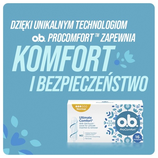 O.B. ProComfort Super, tampony, 8 szt.