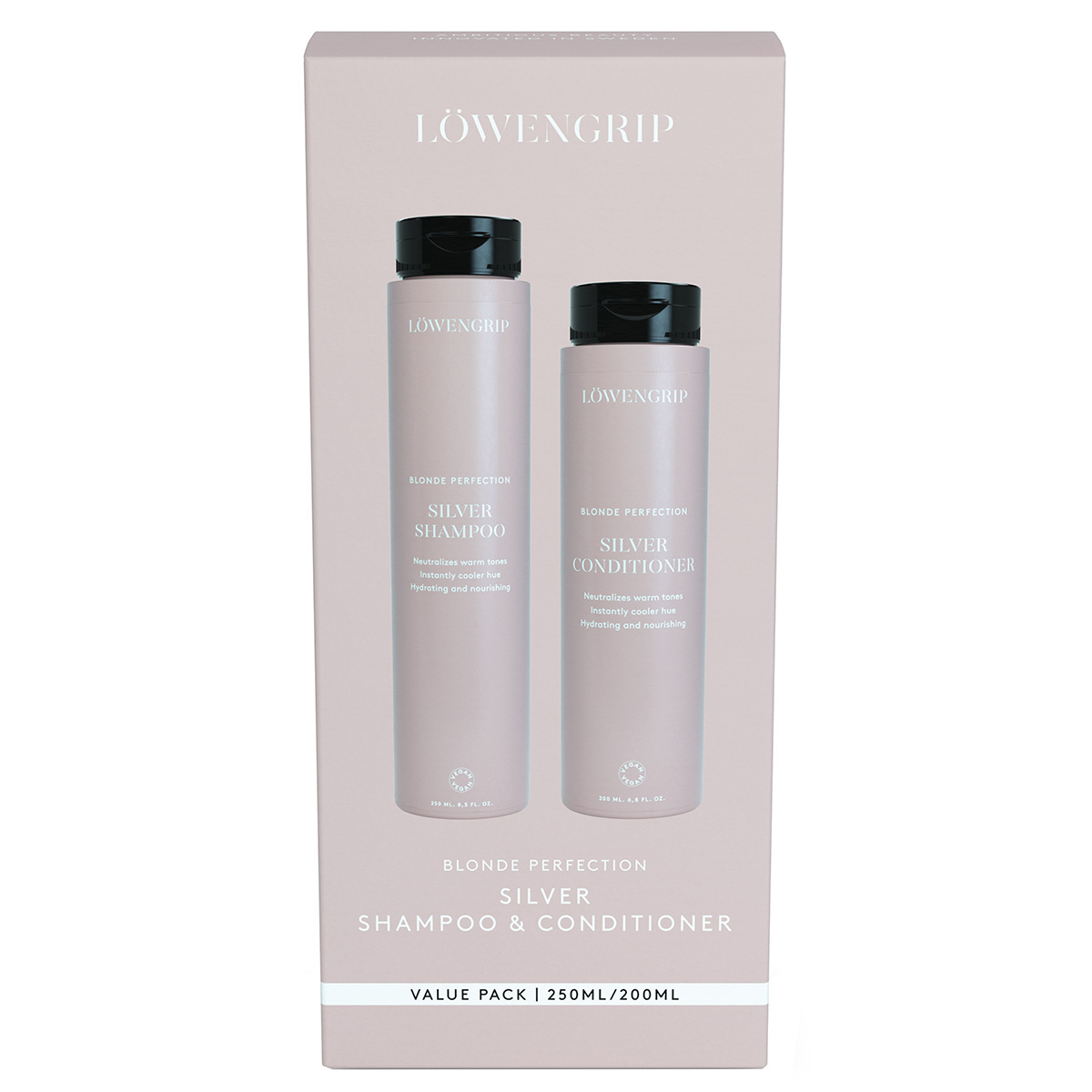Löwengrip Blonde Perfection Silver Shampoo And Conditioner Value Pack (250   200 ml)
