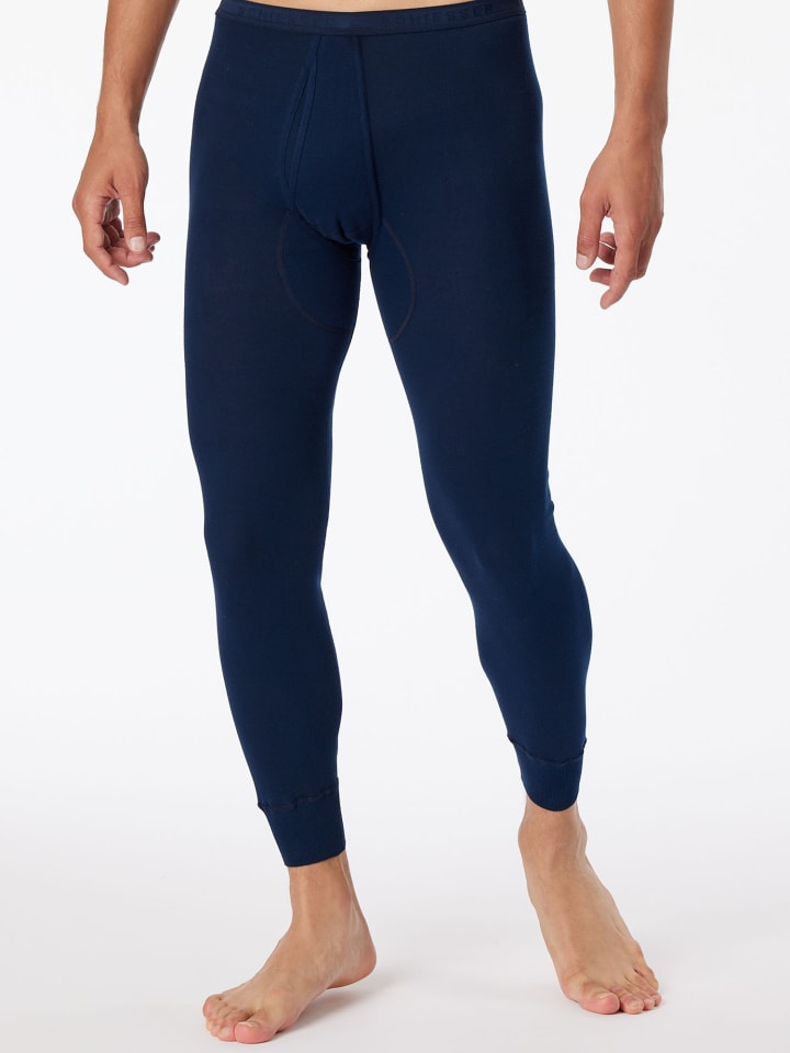 Schiesser Lange Unterhose Original Feinripp in Blau günstig kaufen