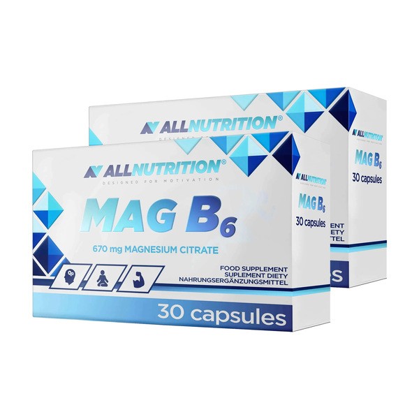 Zestaw 2 x Allnutrition MAG B6, kapsułki, 30 szt.