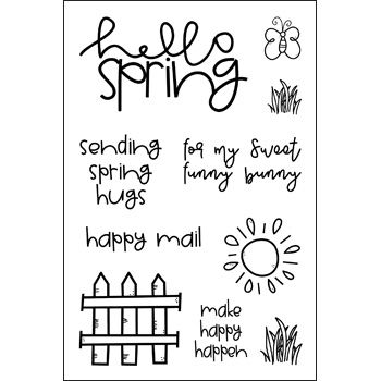 springscene2stamp Clear Stamp Set