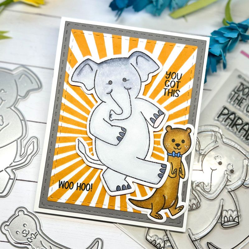 Parade Buddies 3 Clear Stamp Set