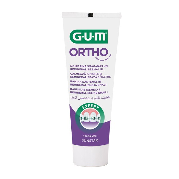 Gum Ortho, pasta do zębów dla osób z aparatem ortodontycznym, 75 ml